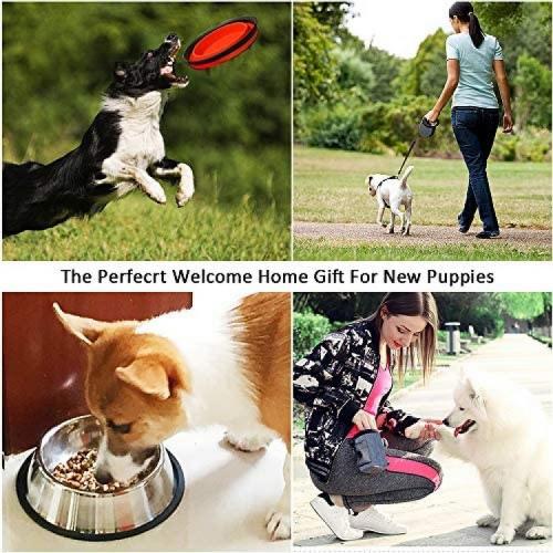 Puppy Starter Kits for Small Dog, 24pcs New pup Dog Starter kit Gift Set,Includes:Dog Toys/Dog Bed Blankets/Dog Grooming Tool/Puppy Training Supplies/Dog Leashes Accessories/Feeding Supplies (24pcs)