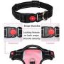 BABYLTRL Big Dog Harness No Pull Adjustable Pet Reflective Oxford Soft Vest for Large Dogs Easy Control Harness (L, Pink)