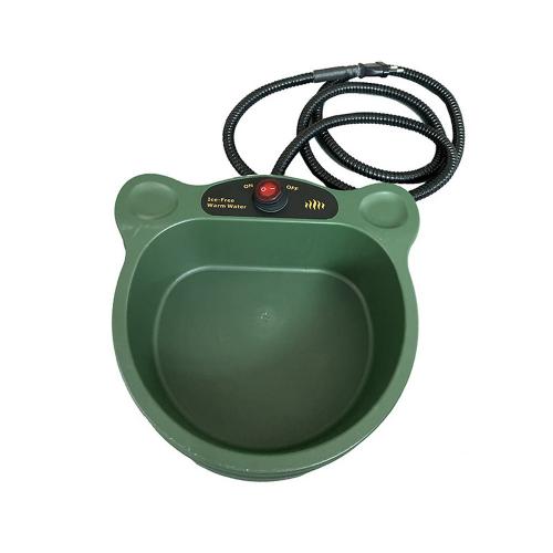 ABS plastic Heated Pet Bowl Outdoor Dog Thermal-Bowl Provide Drinkable Water in Sub-Freezing Temperature for Cats, Chickens, Squirrels