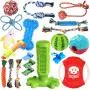 New KIPRITII Dog Chew Toys for Puppy - 20 Pack Puppies Teething Chew Toys for Boredom, Pet Dog Toothbrush Chew Toys with Rope Toys, Treat Balls and Dog Squeaky Toy for Puppy and Small Dogs