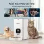New Automatic Cat Feeder 4L,6L and 6L/2D Pet Feeder Dog Food Dispenser with Time and Meal Size Programmable, LCD Display and Meal Call Recorder Up to 4 Meals A Day