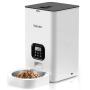 New Automatic Cat Feeder 4L,6L and 6L/2D Pet Feeder Dog Food Dispenser with Time and Meal Size Programmable, LCD Display and Meal Call Recorder Up to 4 Meals A Day