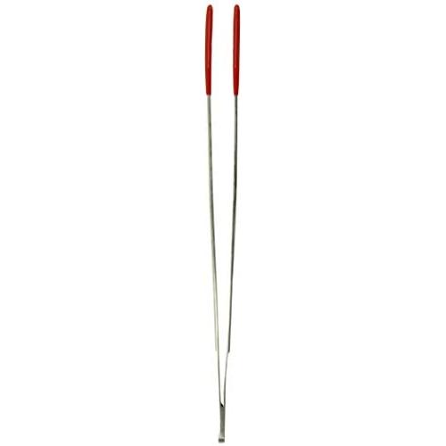 TAMSCO Tweezers 12-Inch Stainless Steel Angled Tip Serrated Tip Blunt Point