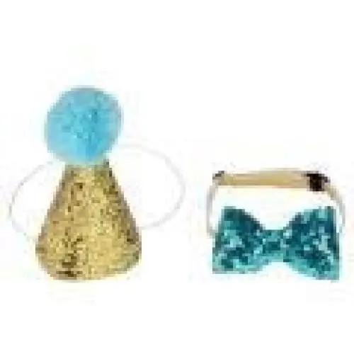 2 Pcs Birthday Hat, Pet Cat Dog Birthday Caps Reusable Headwear Bowknot Party Costume Perfect Dog or Puppy Birthday Gift (Blue) 2 Pcs Birthday Hat, Pet Cat Dog Birthday Caps Reusable Headwear Bowknot Party Costume Perfect Dog or Puppy Birthday Gift (Blue)