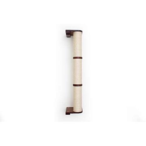 CatastrophiCreations Cat Sisal Climbing Pole Wall Mounted Elevated Climb, Lounge and Play Furniture Cat Tree Shelves - 3-Tier (42”)