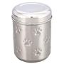 Artisans Village Pet Canisters Fresh Dry Dog & Cat Food Storage Container Stainless Steel for Pet Food, and Bird Seed Shine (Large) - Amazon Vine