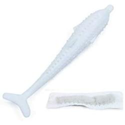 Perfttyycwwj Catnip Toys. Silicone Mint Fish Cat Toy Pet Catnip Soft Cleaning Teeth Toothbrush Chewing Cat Toy Molar Stick Teeth Cleaning Kitten Pet Supplies