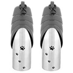 Iconic Pet Handy Stainless Steel Pet Travel 750 ml Water Bottle with Drinking Bowl