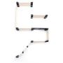 CatastrophiCreations Fort Set - Multiple-Level Cat Hammock & Climbing Activity Center Wall-Mounted Cat Tree Shelves (