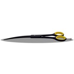 Dog Grooming Scissors Curved Black Professional 440C Japanese Stainless Steel hair scissors- 7.5 inch by NATHAN’S Arete