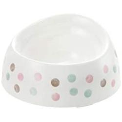 Richell Non-Tip & Skid Pet Feeder Extra Small, Dog and Cat Feeder with Spill Proof Smart Edge