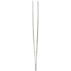 Tamsco Tweezers 12-Inch Angled Stainless Steel Angled Tip Blunt Point Serrated