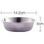CWWAN Pet Bowl Stainless Steel Dog Bowl cat Bowl Personality Creative Single Bowl pet Bowl (Pink)
