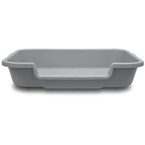 PuppyGoHere Dog Litter Box Recycled Misty Gray Color: 24''x20''x5'' Recycled Gray Colored Pans May Vary in Color. Marks May BE Present. See More Information in Description USA Made