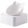 QINYUAN Cat Bowl, Raised Food Water with Detachable Elevated Stand Adjustable Tilted Pet Feeder No-Spill Dog QINYUAN Cat Bowl, Raised Food Water with Detachable Elevated Stand Adjustable Tilted Pet Feeder No-Spill Dog