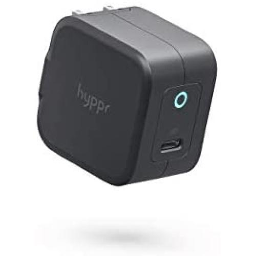 PD Charger, hyppr 20W USB C Charger, USB-C 3.0 Port Wall Charger & Durable Compact Charger with LED Indicator, Fast Charging Adapter for iPhone/MacBook/Tablet/Smartphone