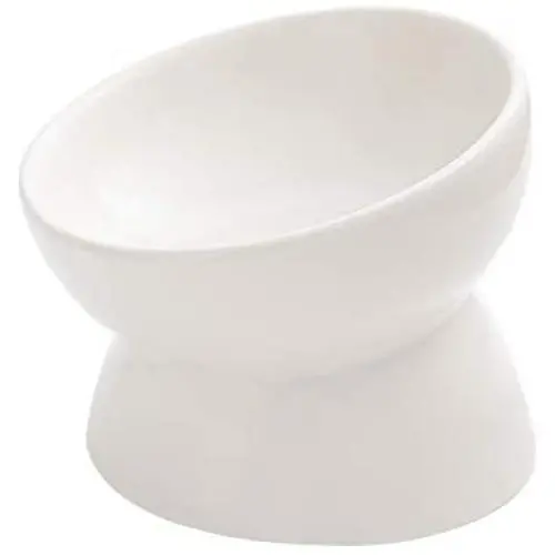 LIONWEI LIONWELI Ceramic Small Elevated Cat Dog Bowl Raised Cat Food Water Bowl Dish no Spill Pet Comfort Feeding Bowls LIONWEI LIONWELI Ceramic Small Elevated Cat Dog Bowl Raised Cat Food Water Bowl Dish no Spill Pet Comfort Feeding Bowls