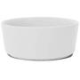 Waggo Simple Solid Ceramic Medium Dog Bowl and Air Tight Treat Jar Set - Light Grey