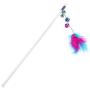 Cat Toys Cute Funny Colorful Rod Teaser Wand Plastic Pet Toys for Cats Interactive Stick Cat Supplies