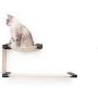 CatastrophiCreations Cat Double Decker Wall Mounted Lounge and Play Furniture Cat Tree Shelves - Onyx/Natural, One Size