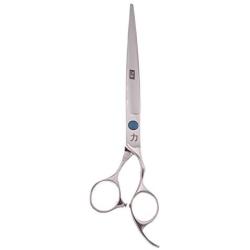 ShearsDirect 440C Japanese Stainless Steel Cutting Shear with Offset Handle and Fixed Finger Rest, 8.0''