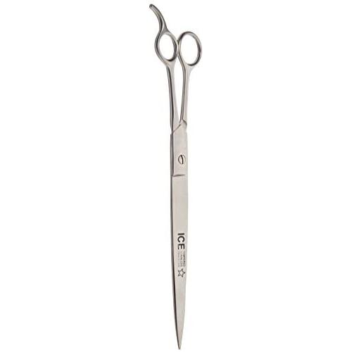 Tamsco Barber Scissor/Groomer with Rest 12-Inch Stainless Steel Ice Tempered Beveled Edge Straight