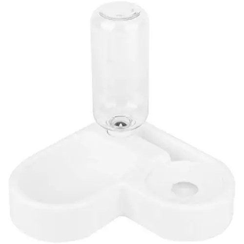 Dog Water Bowl Dispenser, Automatic Plastic Right Angle Design Pet Feeder, for Small Dog Cats Dog Water Bowl Dispenser, Automatic Plastic Right Angle Design Pet Feeder, for Small Dog Cats