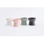 Raised Dog Cat Bowl – Handcrafted Ceramic Elevated Pet Bowls – Stable and Sturdy Design – Comfortable and Safe Eating – Prevents Fast Eating and Vomiting - Porcelain Tilted Food & Water Bowls