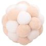 ocijf179 Pet Balls Cat Exercise Toy Plush Handmade Soft Training Ball Interactive Play Pet Supply - Multicolor
