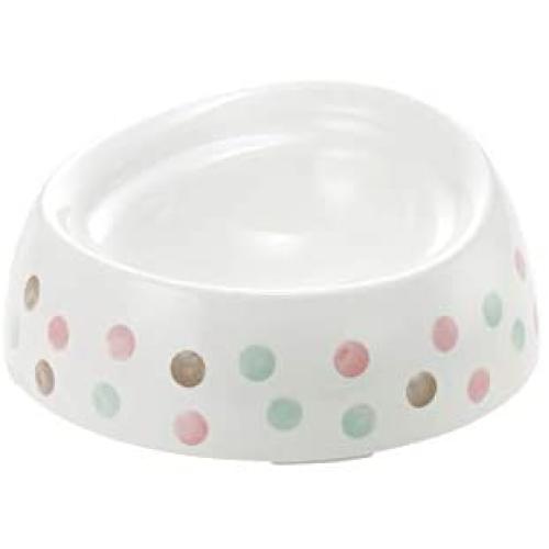 Richell Non-Tip & Skid Pet Bowl Extra Small, Dog and cat Feeder with Spill Proof Smart Edge
