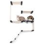 CatastrophiCreations Fort Set - Multiple-Level Cat Hammock & Climbing Activity Center Wall-Mounted Cat Tree Shelves (