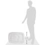 Long Rich HCT ERE-001 Super Soft Sherpa Crate Cushion Dog and Pet Bed, White, By Happycare Textiles