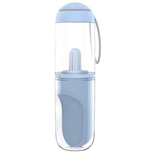 Pet Water Bottles for Dogs, Travel Water Dispenser with Bowl Easy for Pup Drinking, Lightweight Pets Water Feeder for Walking(Blue)
