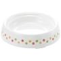 Richell Non-Tip & Skid Cat Dish Extra Small, Spill Proof Smart Edge, Dishwasher Safe cat Feeder, 3.8 oz of Wet Food, White
