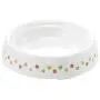 Richell Non-Tip & Skid Cat Dish Extra Small, Spill Proof Smart Edge, Dishwasher Safe cat Feeder, 3.8 oz of Wet Food, White