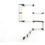 CatastrophiCreations Deluxe Cat Fort Wall Mounted Lounge, Climb and Play Furniture Cat Tree Shelves - English Chestnut/Natural, One Size