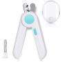 Dr. Dakota Pet Nail Clippers for Cats and Dogs with LED Light Avoid Over-Cutting Nail Trimmer Free Nail File and Razor Sharp Blade Anti Slip Ergonomic Design - Safe for Small Animals…