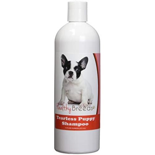 Healthy Breeds Tearless Puppy Shampoo & Conditioner - Over 100 Breeds - Safe with Flea Topicals - 16 oz - Passion Fruit Scent