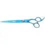 ShearsDirect Japanese 440C Curved Blue Titanium Cutting Shears with Pink Gem Stone Tension and Anatomic Thumb, 9.0-Inch ShearsDirect Japanese 440C Curved Blue Titanium Cutting Shears with Pink Gem Stone Tension and Anatomic Thumb, 9.0-Inch