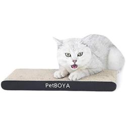 PetBOYA Cat Scratcher Cardboard, Quality Textured Surface is Durable and Recyclable,Double Side Scratching Pad with Catnip…