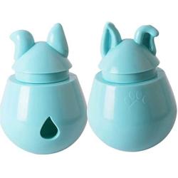 HyiFMY 2PC Pet Treat Dispenser Toy,Interactive Food Leakage Ball,Tumbler IQ Treat Ball,for Small Medium Dogs and Cats