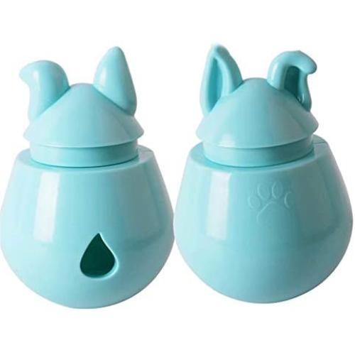 HyiFMY 2PC Pet Treat Dispenser Toy,Interactive Food Leakage Ball,Tumbler IQ Treat Ball,for Small Medium Dogs and Cats