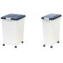 IRIS Airtight Pet Food Container, Navy/Pearl