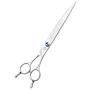 Purple Dragon 8.0 inch Professional 440C Pet Grooming Scissors,Dog Straight Shear, Chunker & Curved Shear Set with Pet Comb and Bag