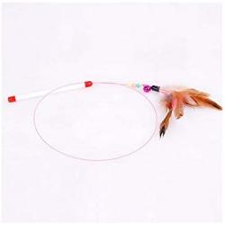 Perfttyycwwj Catnip Toys. Cat Toy Wire Feather Interactive Cat Wand Training Kitty Wand Toy with Bead Bell Interesting Kitty Toy Pet Supplies