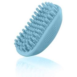 Pets First Pet Bath & Massage Brush Great Grooming Comb for Messaging and Shampooing Dogs, Cats, Small Animals with Short or Long Hair - Soft Rubber Bristles Gently Removes Loose & Shed Fur from Your