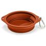 Ruff Products BarkBowl (Burnt Orange, 800ml) - Collapsible Dog Bowl