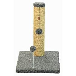 Cat Craft COM15SGBEFL Beige Fleece Base 15'' Sea Grass Scratching Post