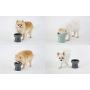 Raised Dog Cat Bowl – Handcrafted Ceramic Elevated Pet Bowls – Stable and Sturdy Design – Comfortable and Safe Eating – Prevents Fast Eating and Vomiting - Porcelain Tilted Food & Water Bowls