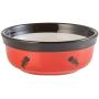 Royal Pet Club Eat On Feet Ceramic Cat Bowl Set (2 × 10 fl. oz) (Red/Black/Cream)